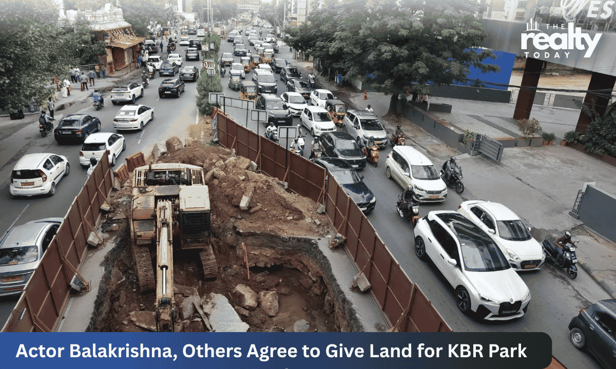 Actor and Politician Balakrishna and Other Owners Give Up Land for KBR Park Road Widening