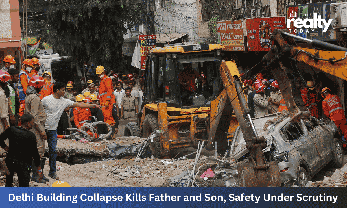 Delhi Building Collapse in Harsh Vihar Kills Father and Son