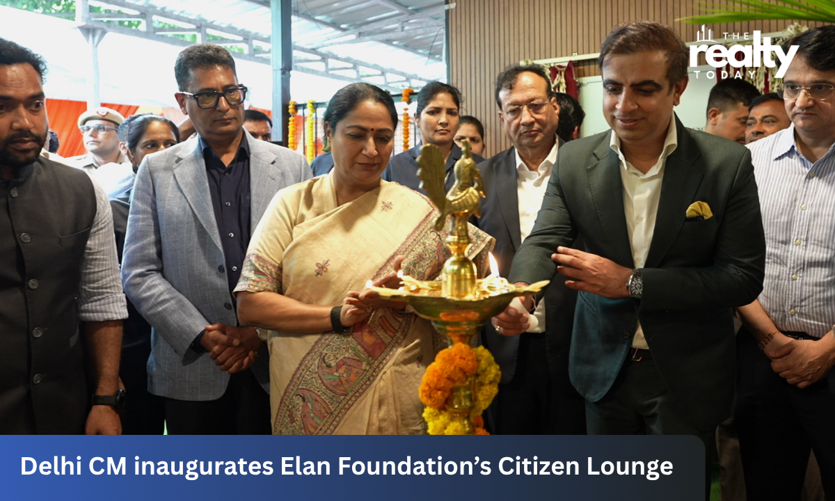 Hon’ble Delhi Chief Minister Smt. Rekha Gupta inaugurates Citizen Lounge cum New Age Learning Centre developed by Elan Foundation at DM Office, New Delhi