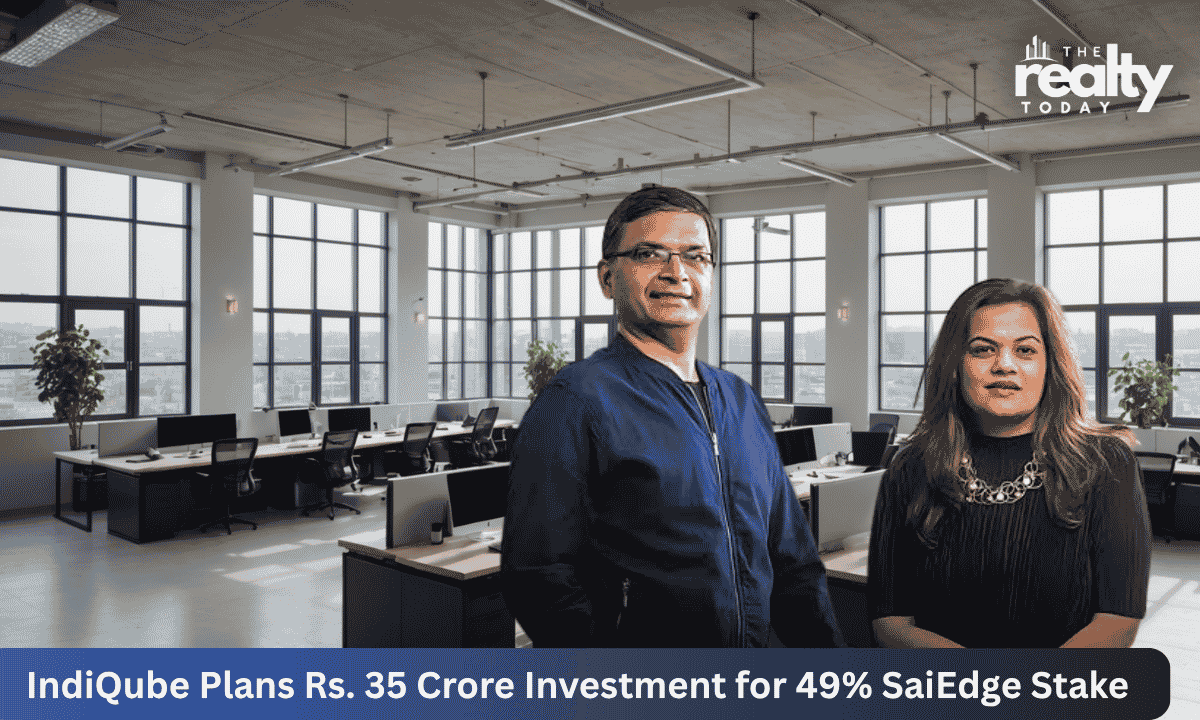 IndiQube to Invest Up to Rs. 35 Crore in SaiEdge Realty for 49% Stake
