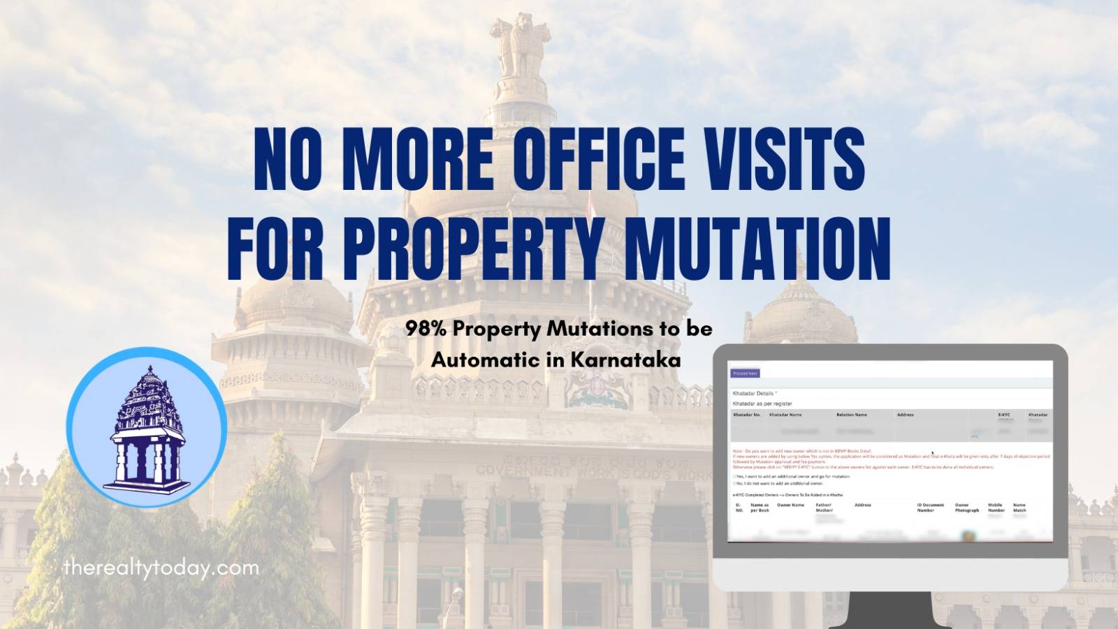 Karnataka Automates 98% of Khata Transfers: Over 35 Lakh Property Mutations Already Processed