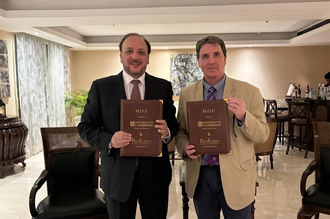 Cambridge Department of Land Economy and PropEquity Sign MoU to Launch India’s First Real Estate School”