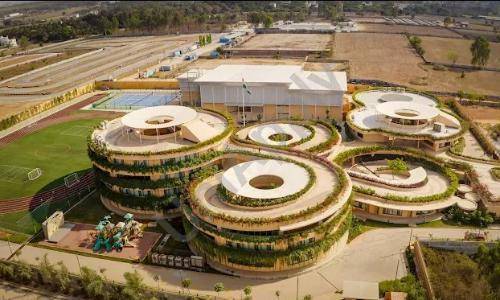 RAYA School, Bangalore: Perceptive Ideas Engineers Circular Towers and a 27-Metre Clear-Span Auditorium