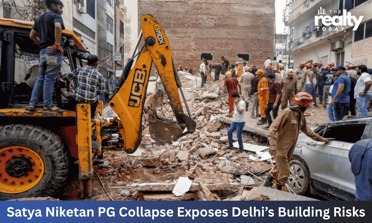 Satya Niketan PG collapse raises questions over Delhi’s ageing buildings, safety checks and regulatory gaps