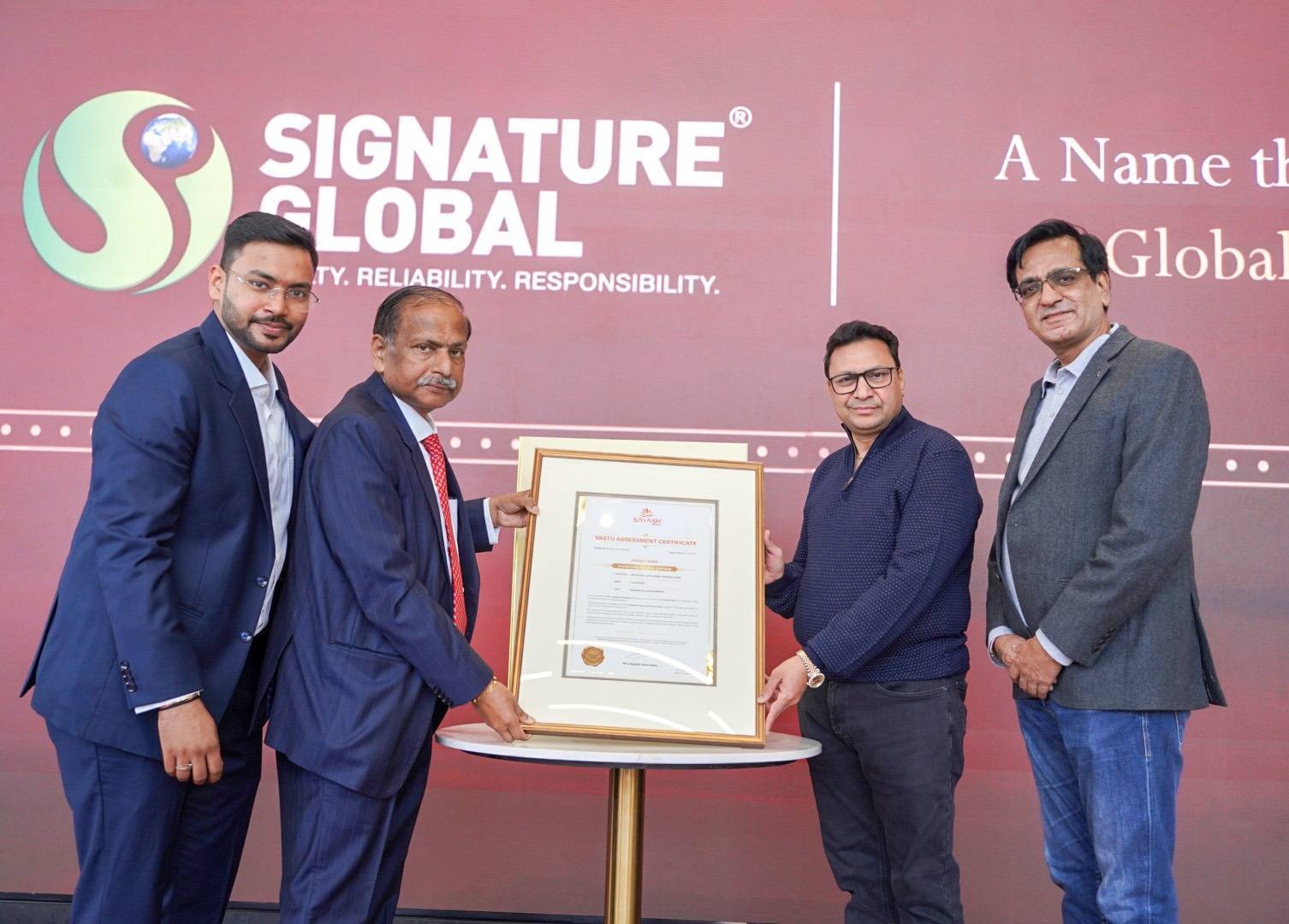 Signature Global’s Wellness-Centric Premium Project ‘Sarvam’ at DXP Estate Secures Vastu Compliance Certification