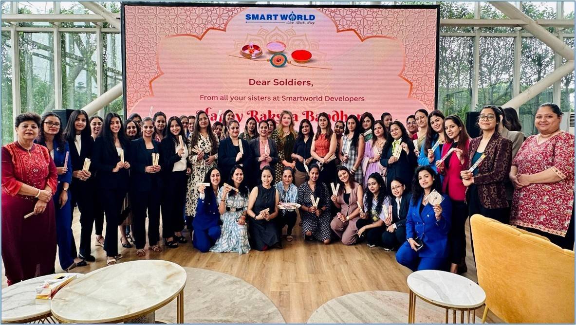 Smart Kawach: Smartworld Women Employees Honour Soldiers with Rakhi Tribute